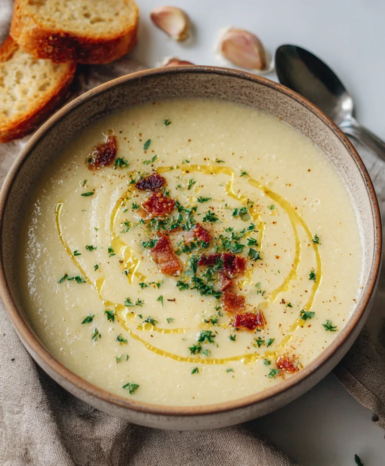 Easy Roasted Garlic Soup – Rich Comforting Flavor
