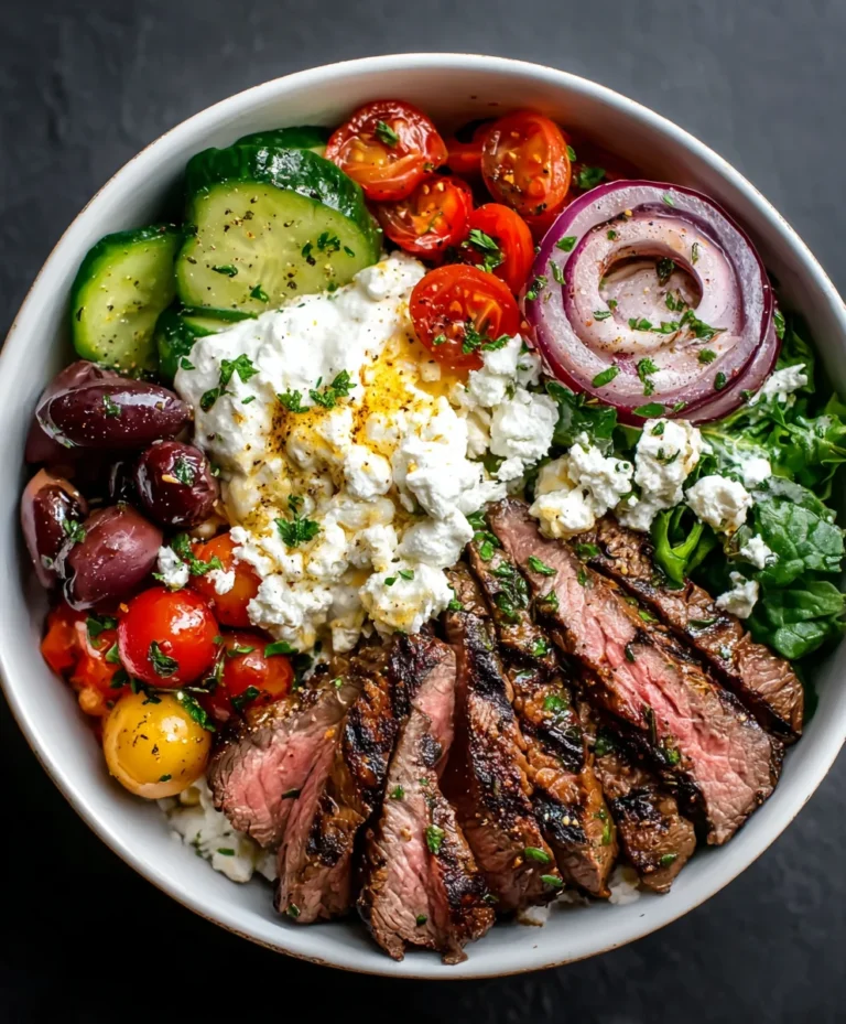 Mediterranean Beef Bowl Recipe-Flavorful & Fresh