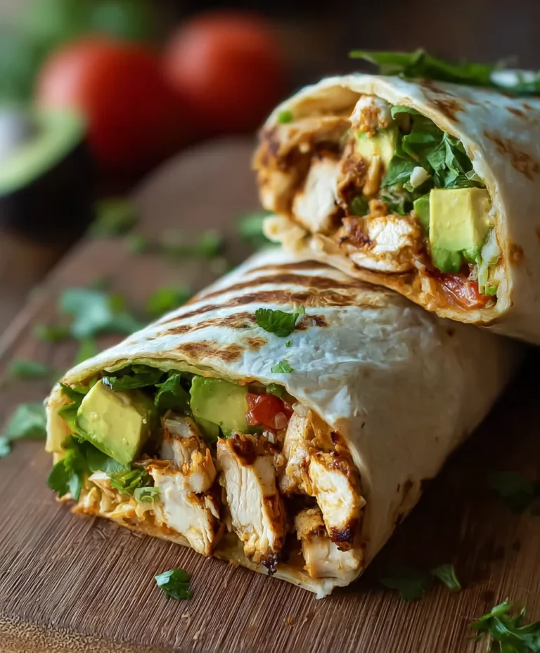 Healthy Chicken Avocado Wrap Recipe – Easy & Delicious