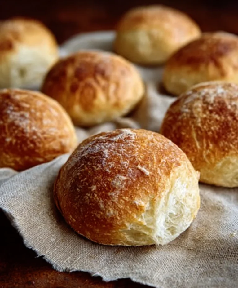 No Knead Crusty Rolls – Easy Homemade Bread Recipe