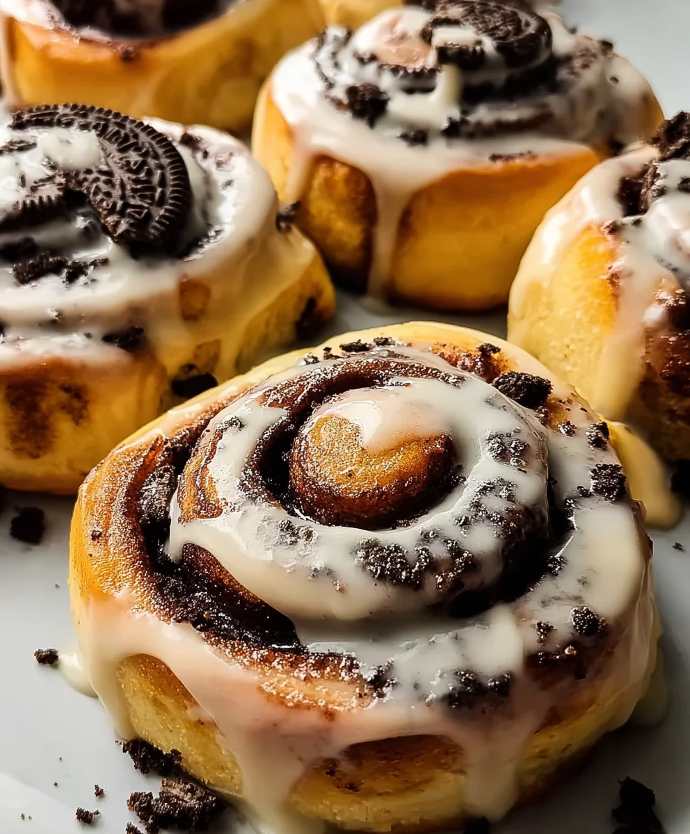 Oreo Cinnamon Rolls-Decadent Cookie Swirls