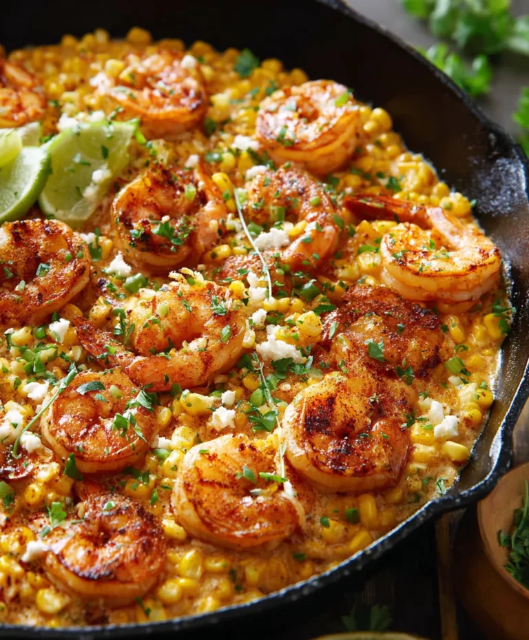 Creamy Shrimp Corn Skillet – Quick One Pan Meal