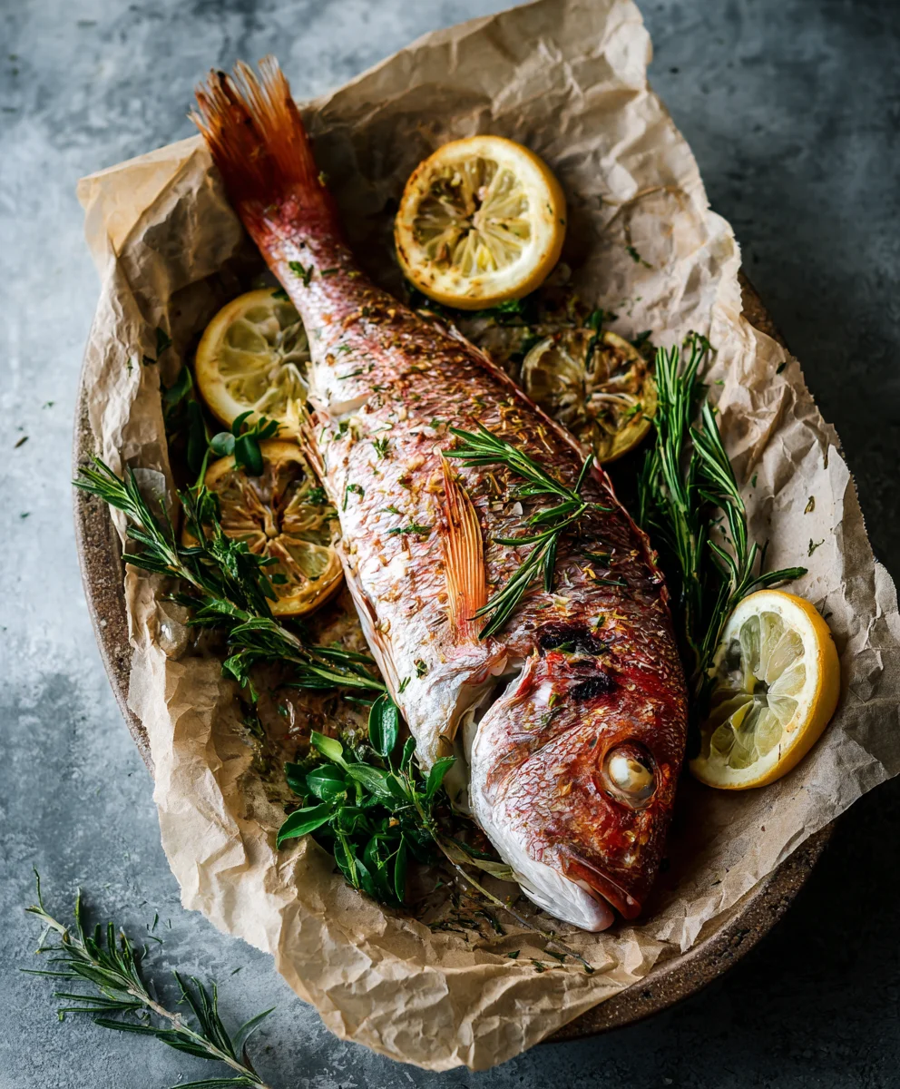 Oven Baked Whole Snapper-Easy Flavorful Recipe
