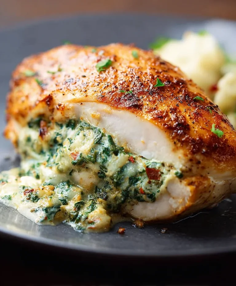 Spinach Stuffed Chicken Breasts – Easy Delicious Recipe