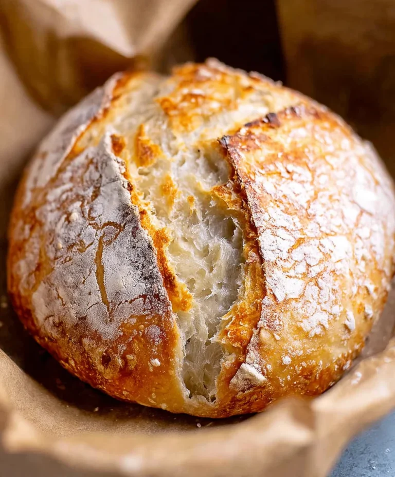 Easy Dutch Oven No Knead Crusty Bread Recipe