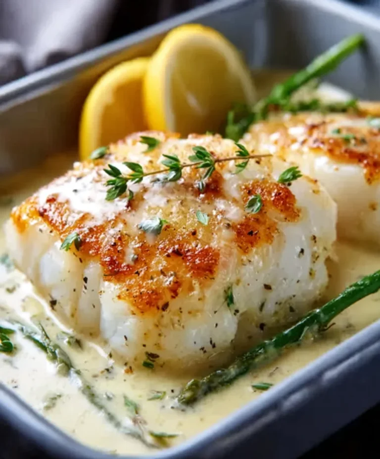 Coconut Lemon Cream Baked Cod Recipe