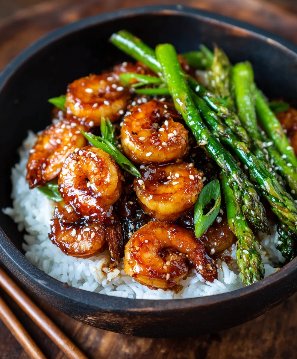 Easy Honey Garlic Shrimp Bowl Recipe