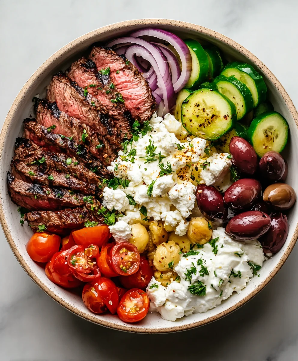 Mediterranean Beef Bowl Recipe-Flavorful & Fresh