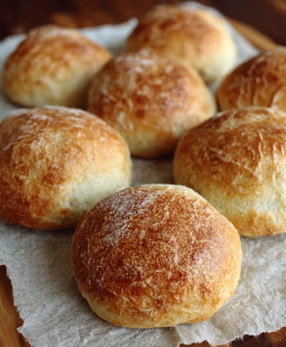 No Knead Crusty Rolls - Easy Homemade Bread Recipe