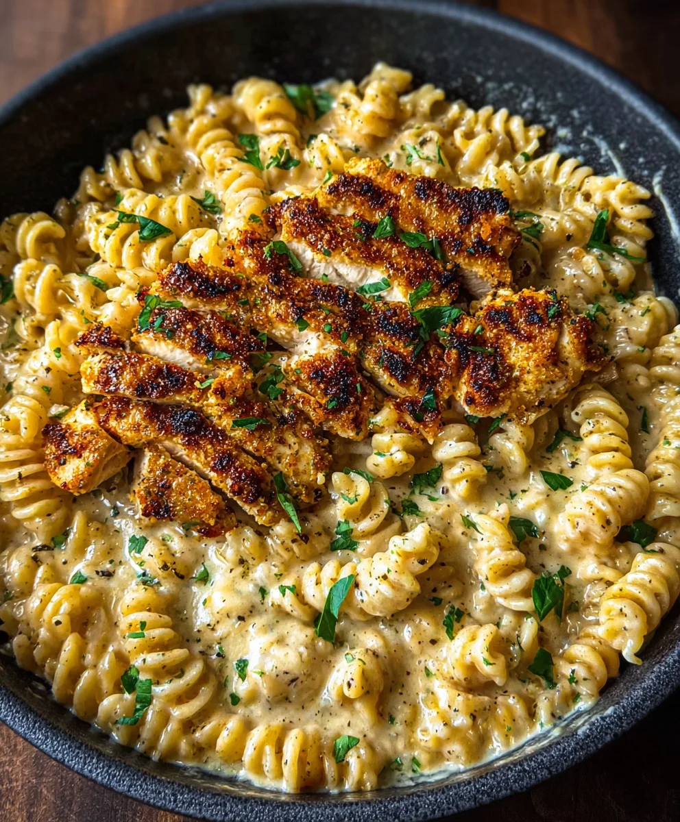 Creamy Chicken Garlic Parmesan Pasta Recipe