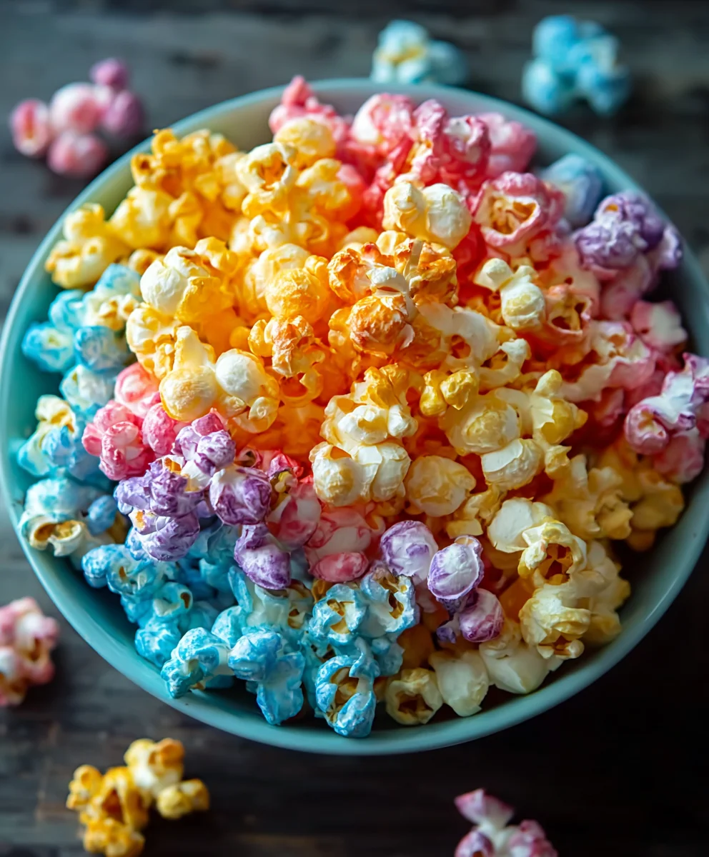 Colorful Candied Popcorn Recipe-Easy & Fun Snack