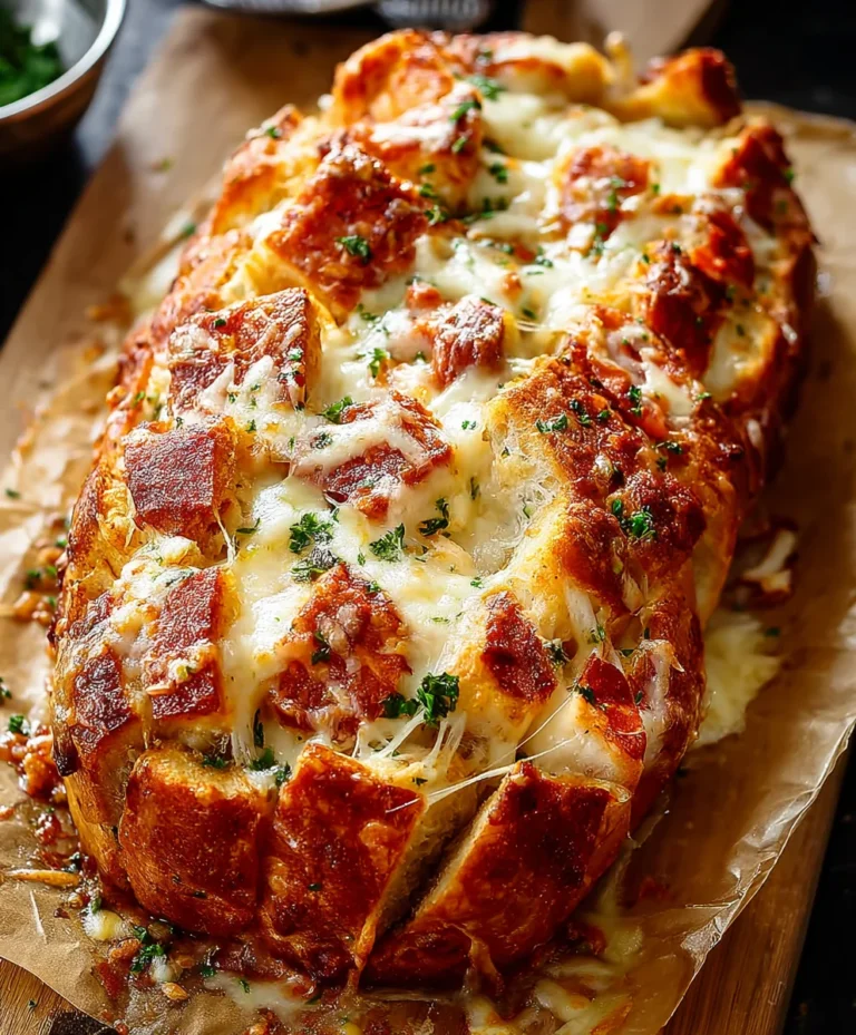 Cheesy Pull-Apart Pizza Bread-Easy Appetizer Recipe