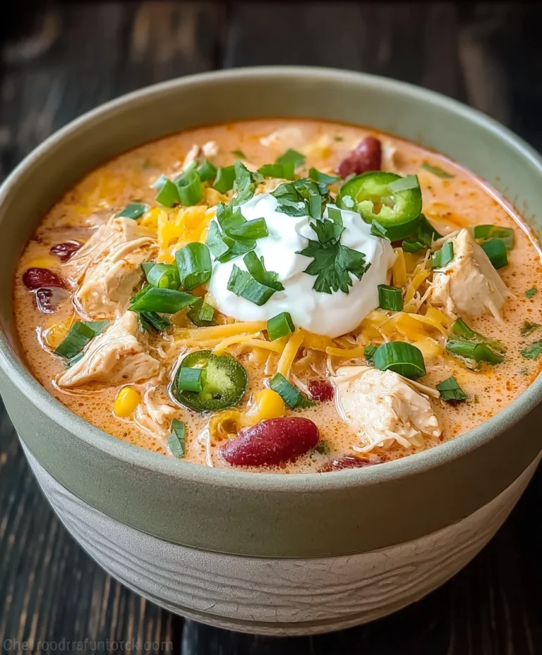 Creamy Chicken Chili – Rich & Flavorful Recipe