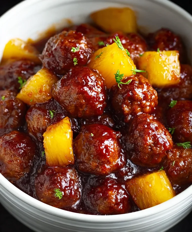 Slow Cooker Beef Pineapple Smokies Recipe