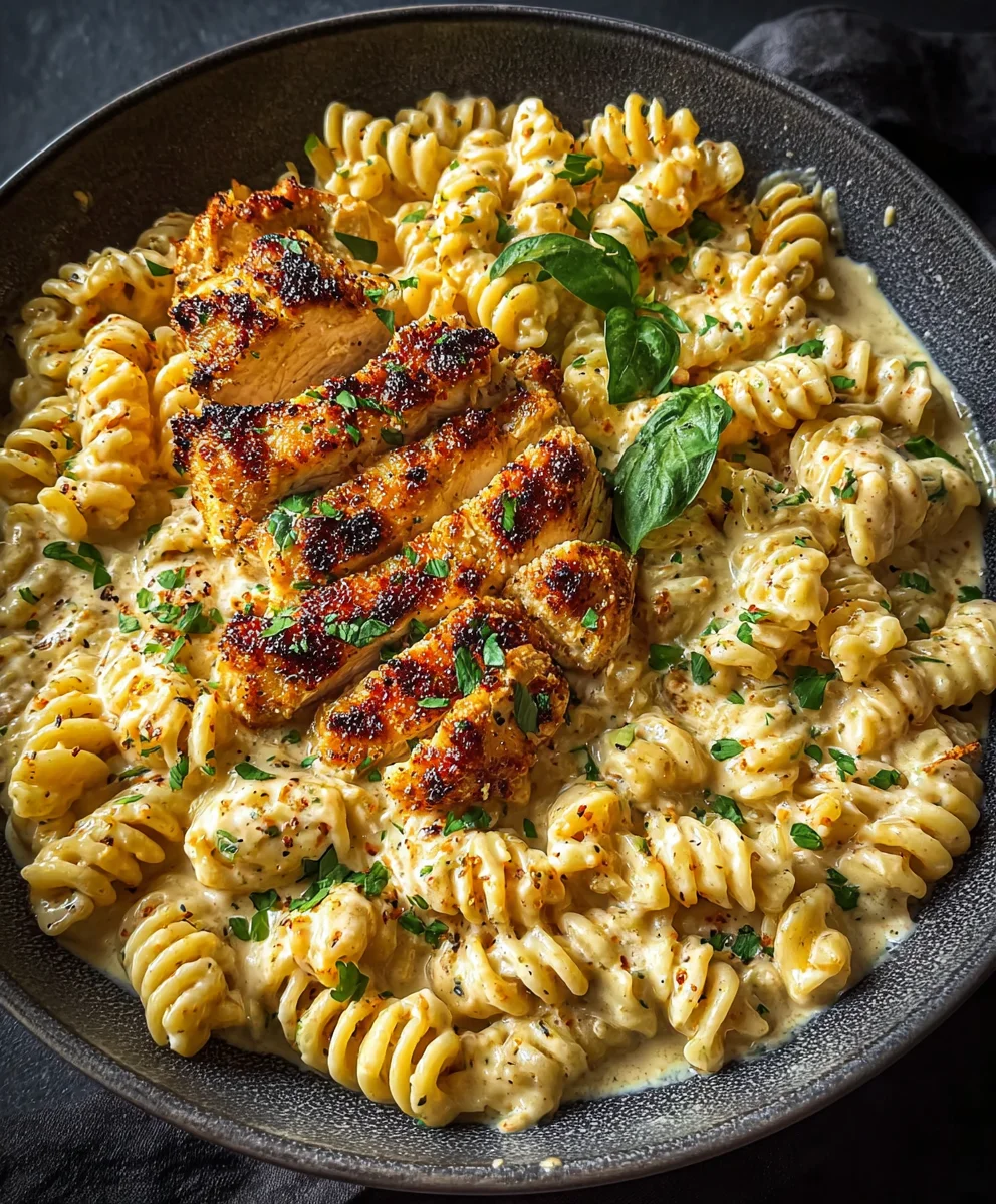 Creamy Chicken Garlic Parmesan Pasta Recipe