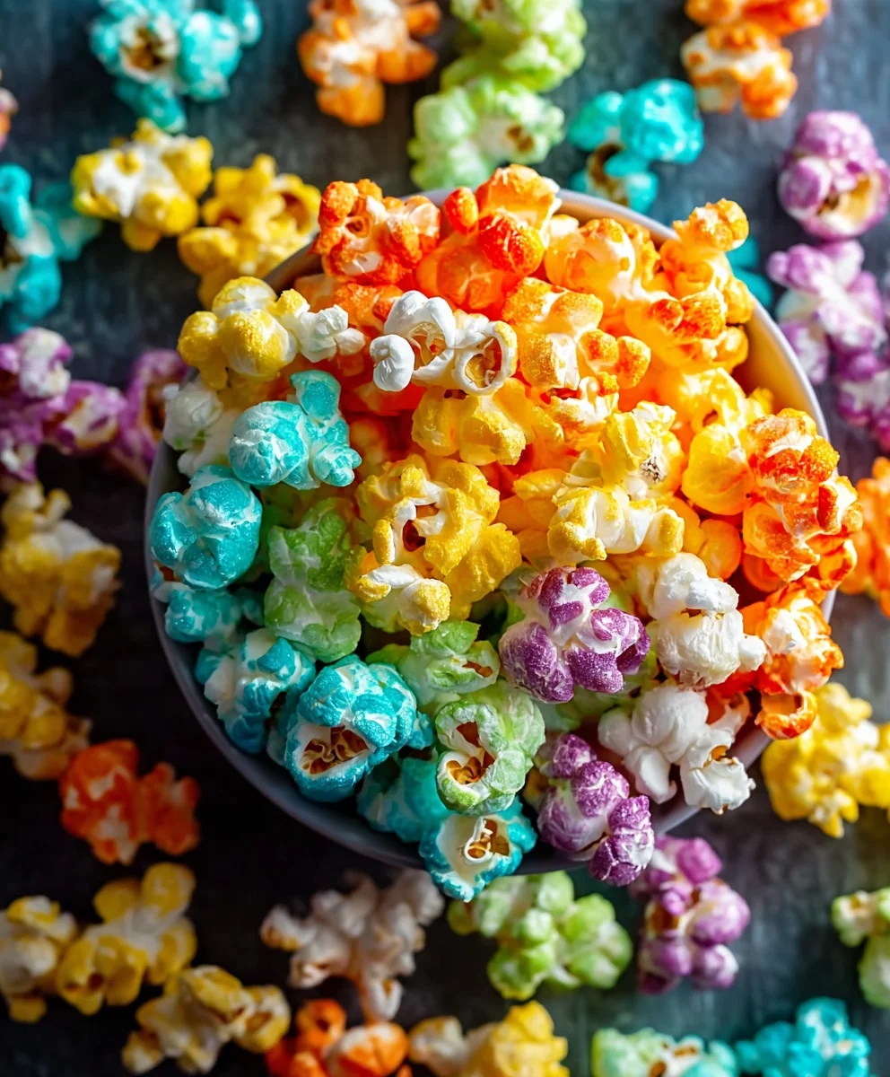 Colorful Candied Popcorn Recipe-Easy & Fun Snack