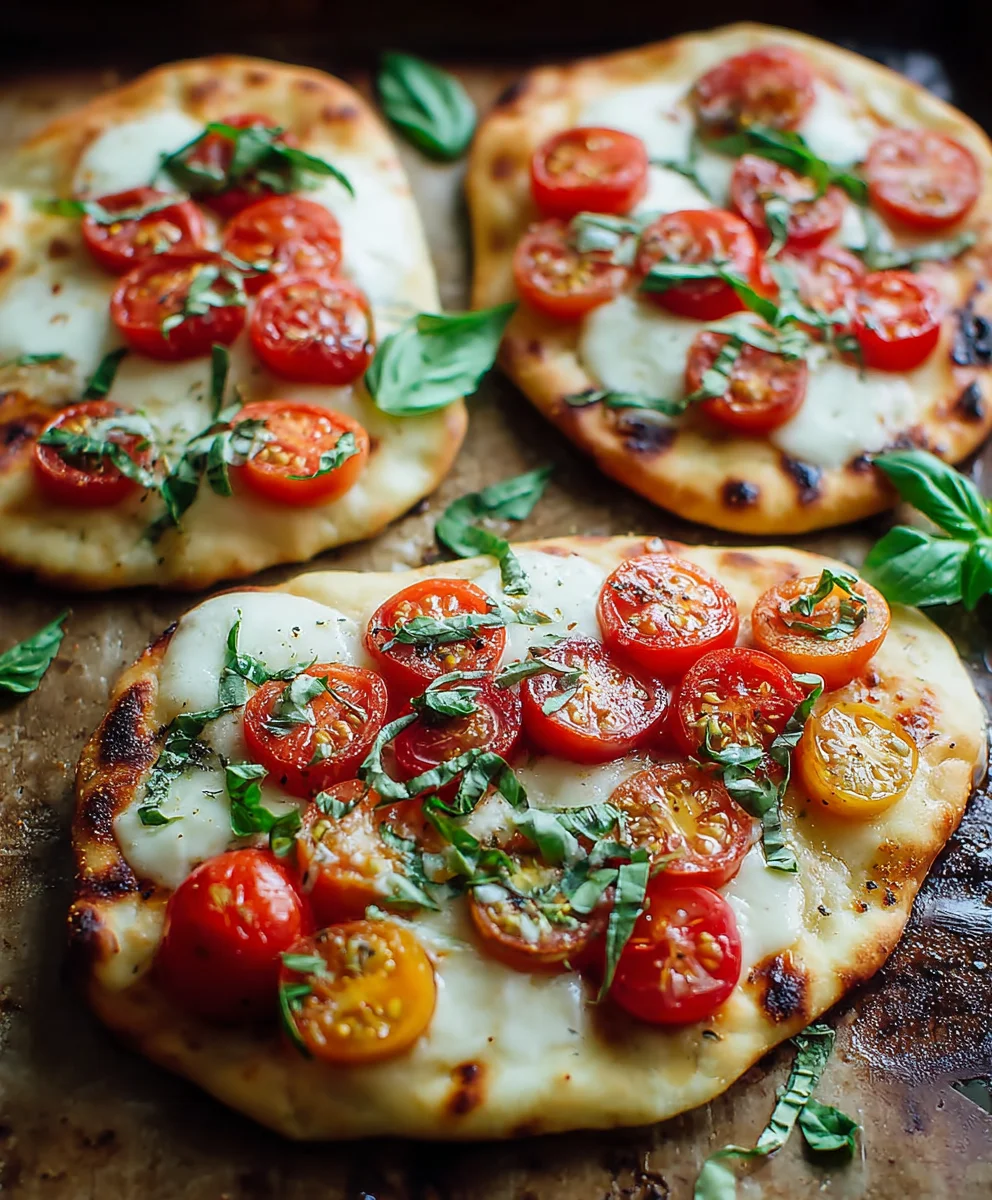 Easy Caprese Naan Pizza - Quick & Delicious Meal