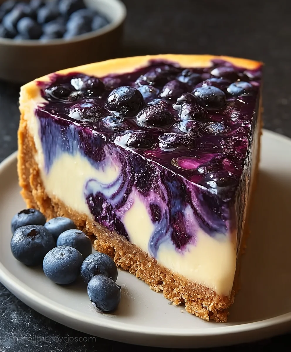 Amazing Blueberry Cheesecake Recipe-Easy & Delicious