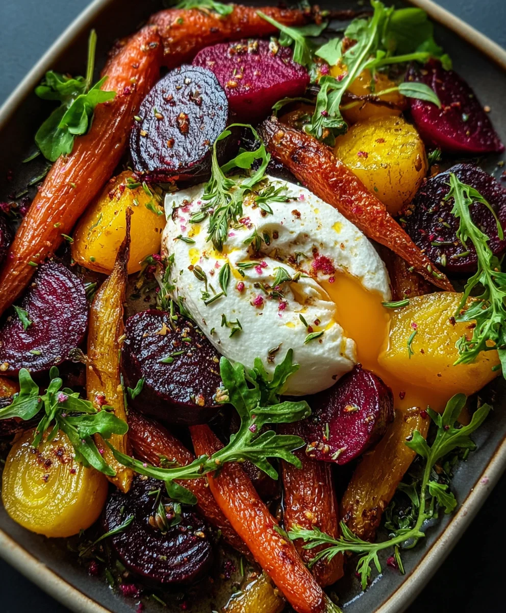 Roasted Beet and Carrot Salad with Burrata Recipe