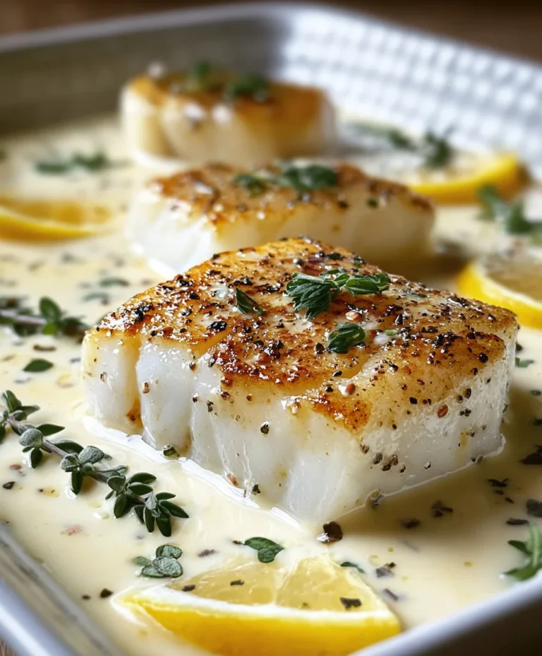 Baked Cod in Coconut Lemon Cream-Easy Weeknight Meal