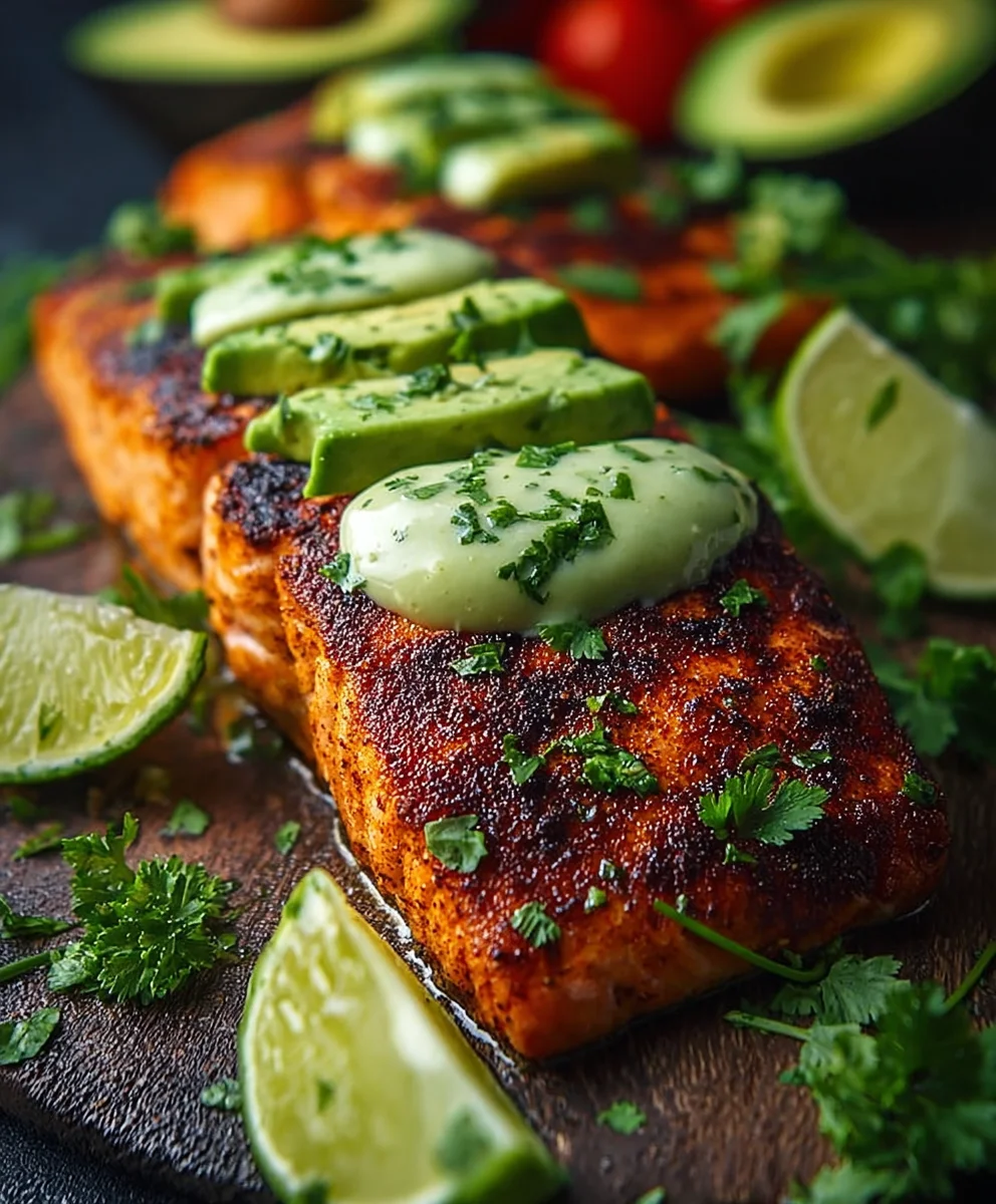 Cajun Salmon Avocado Lime - Healthy & Flavorful