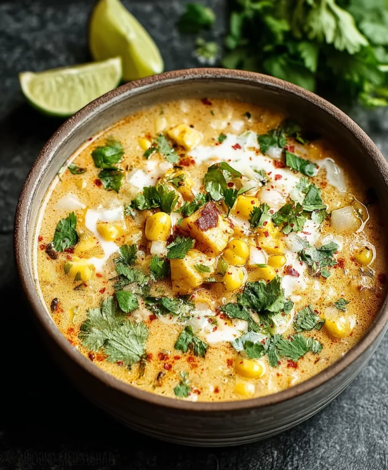 Spicy Mexican Street Corn Soup Recipe-Flavorful & Easy