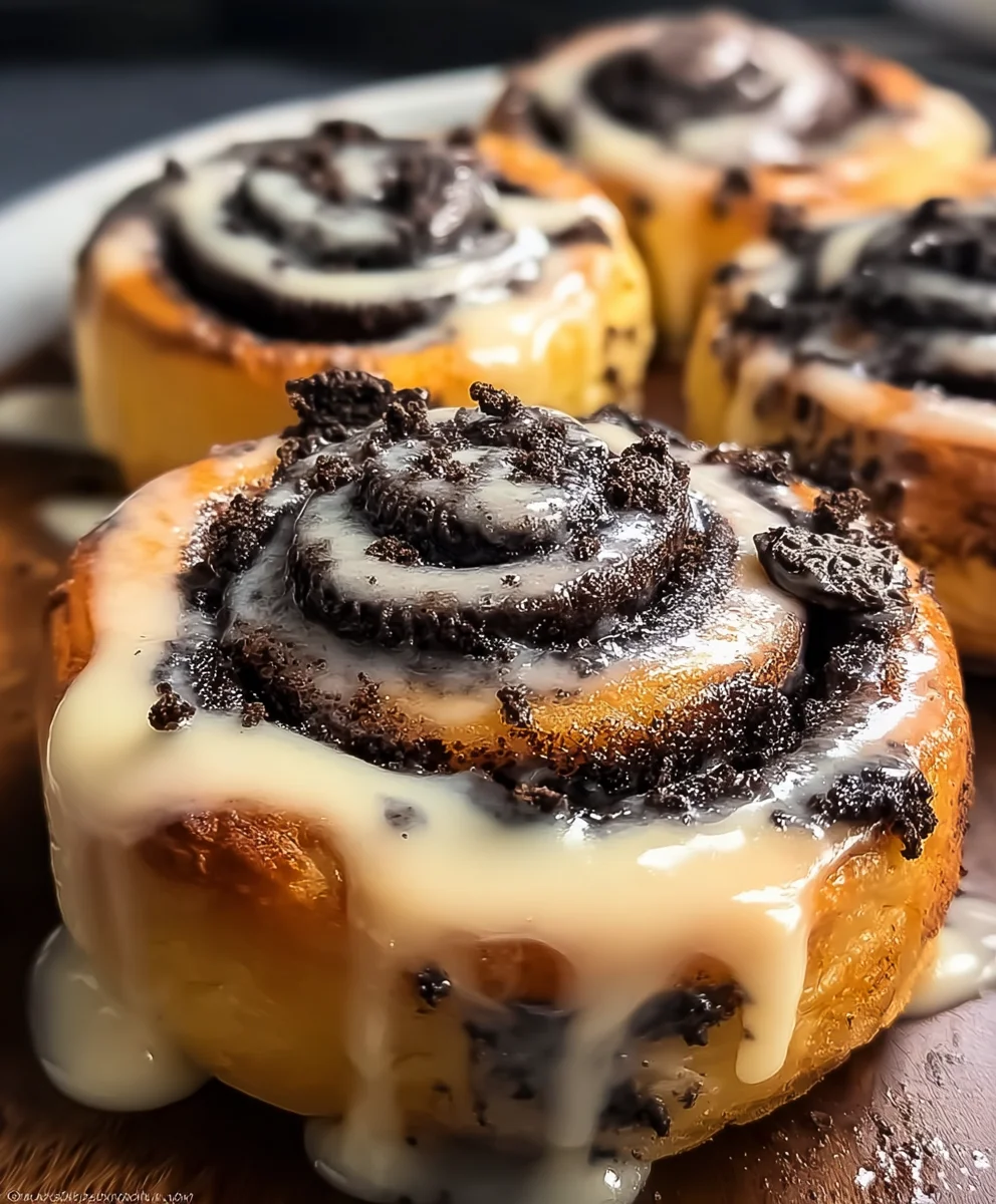 Oreo Cinnamon Rolls-Decadent Cookie Swirls