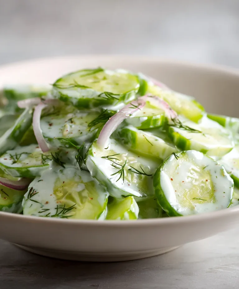 Creamy Cucumber Salad – Easy & Refreshing Recipe