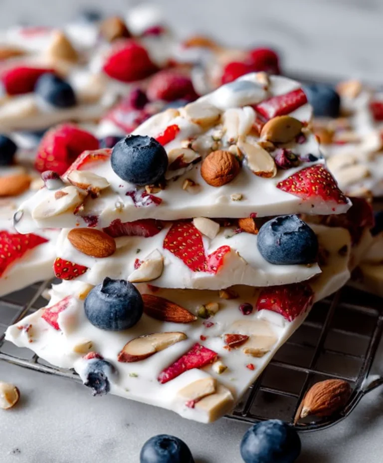 Frozen Yogurt Bark- Berry Nut Treat
