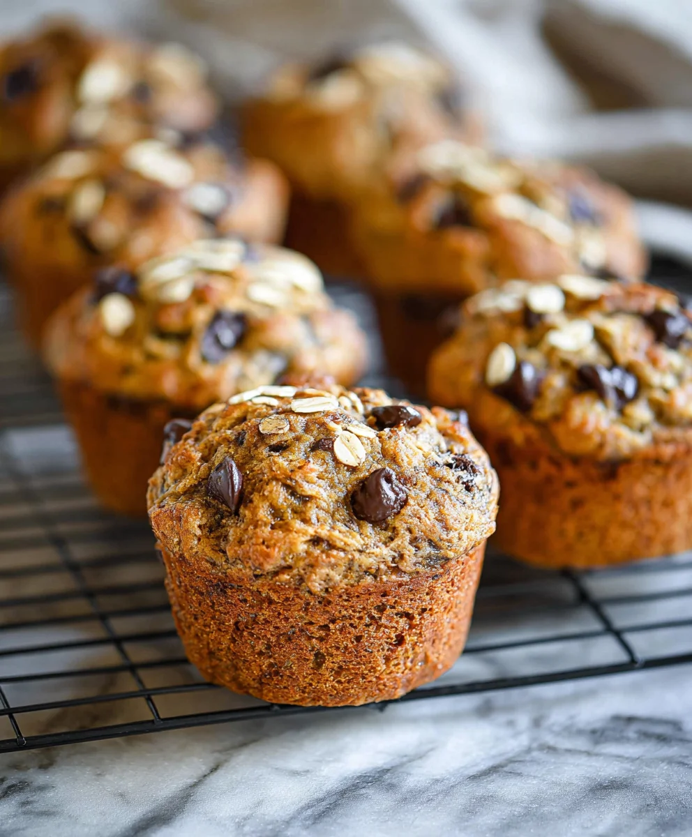 Healthy Banana Oatmeal Muffins-Easy Guilt-Free Treat