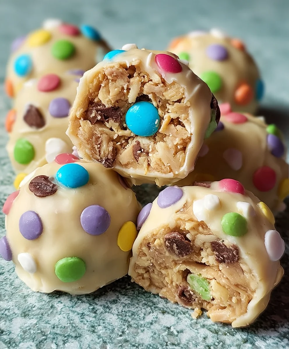 Easy Easter Egg Cookie Dough Bites Recipe
