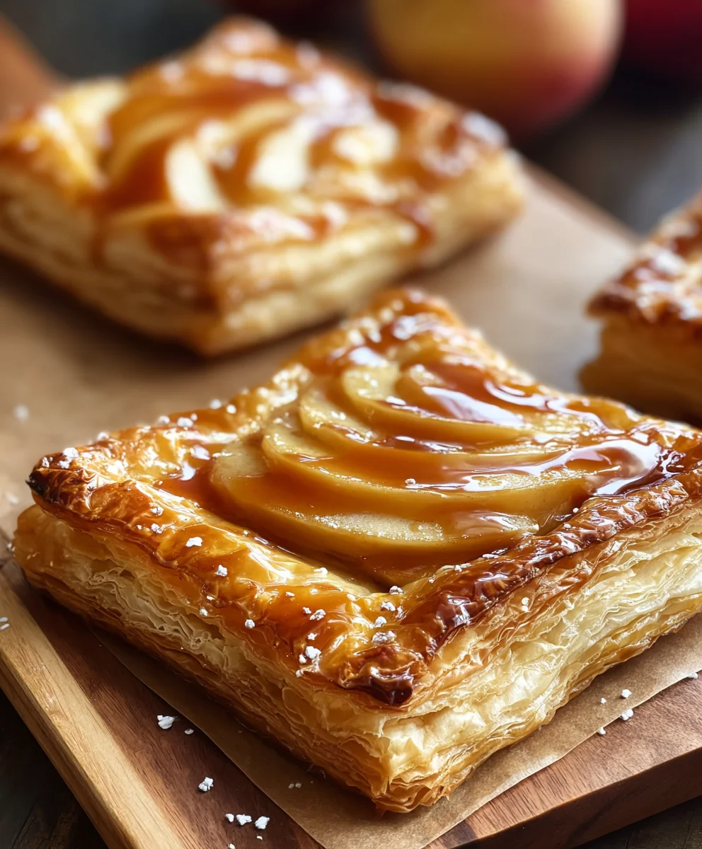 Easy Caramel Apple Puff Pastry Recipe