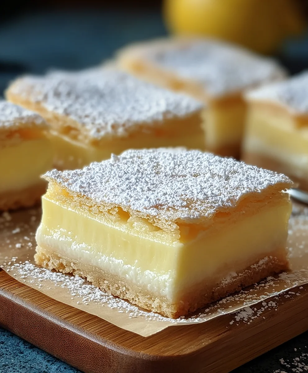 Vanilla Custard Cream Squares-Easy Delightful Dessert
