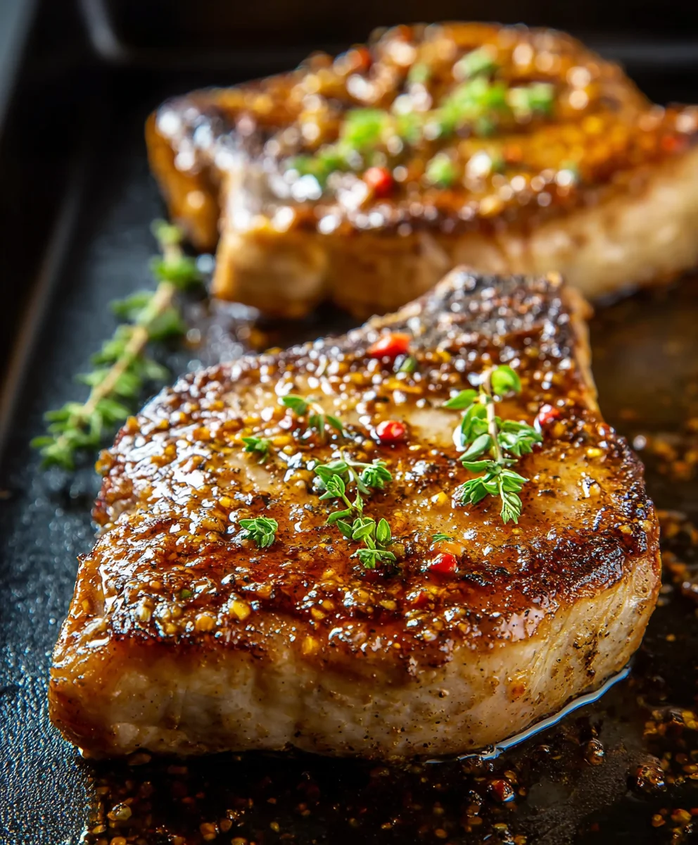 Honey Mustard Beef Chops - Easy Oven Recipe