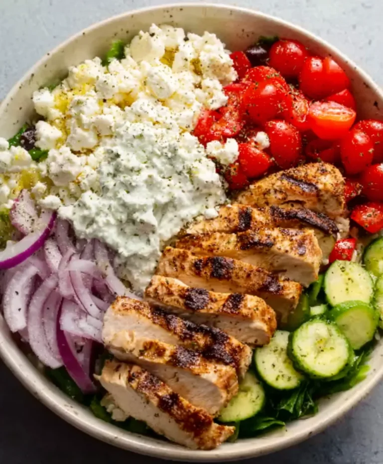 Easy Greek Chicken Bowls- Flavorful Mediterranean Meal