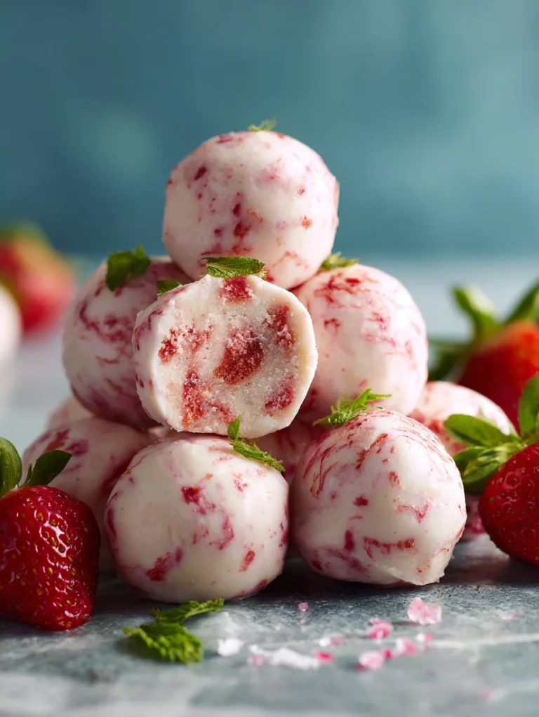 Easy Ingredient Strawberry Yogurt Bites Recipe