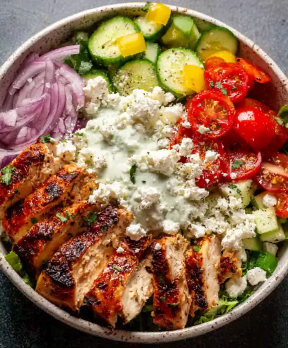 Easy Greek Chicken Bowls- Flavorful Mediterranean Meal