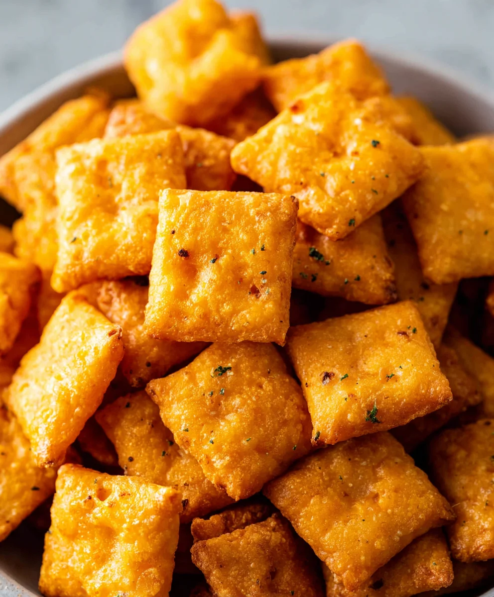 Easy Homemade Cheez It Crackers - Delicious Snack