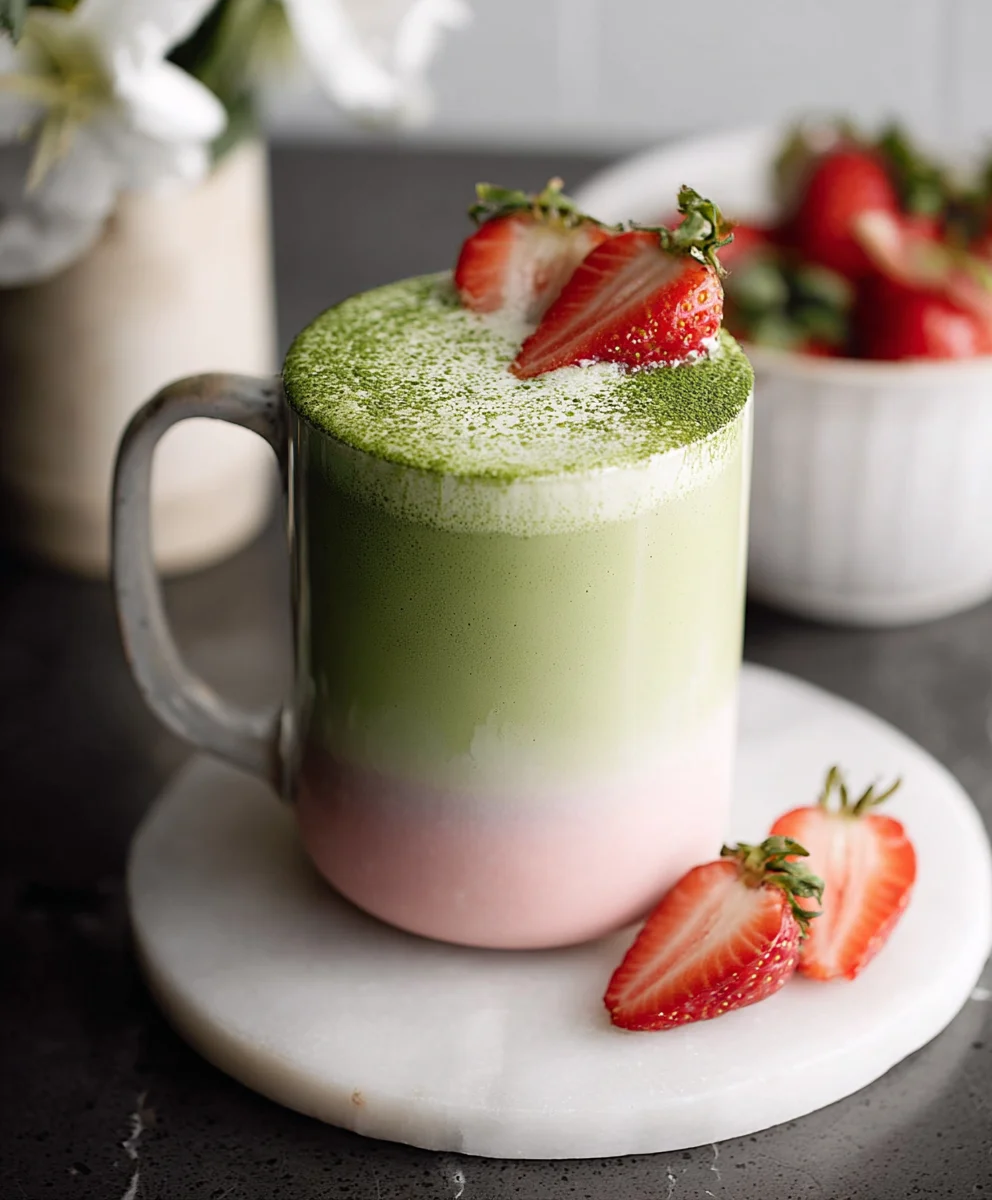 Strawberry Matcha Latte - Refreshing Drink Recipe