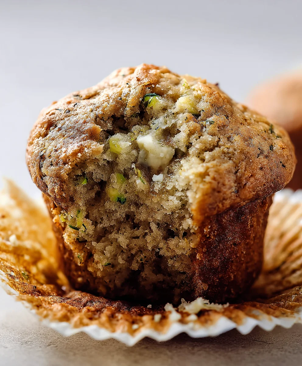Easy Banana Zucchini Muffins-Healthy Sweet Treat