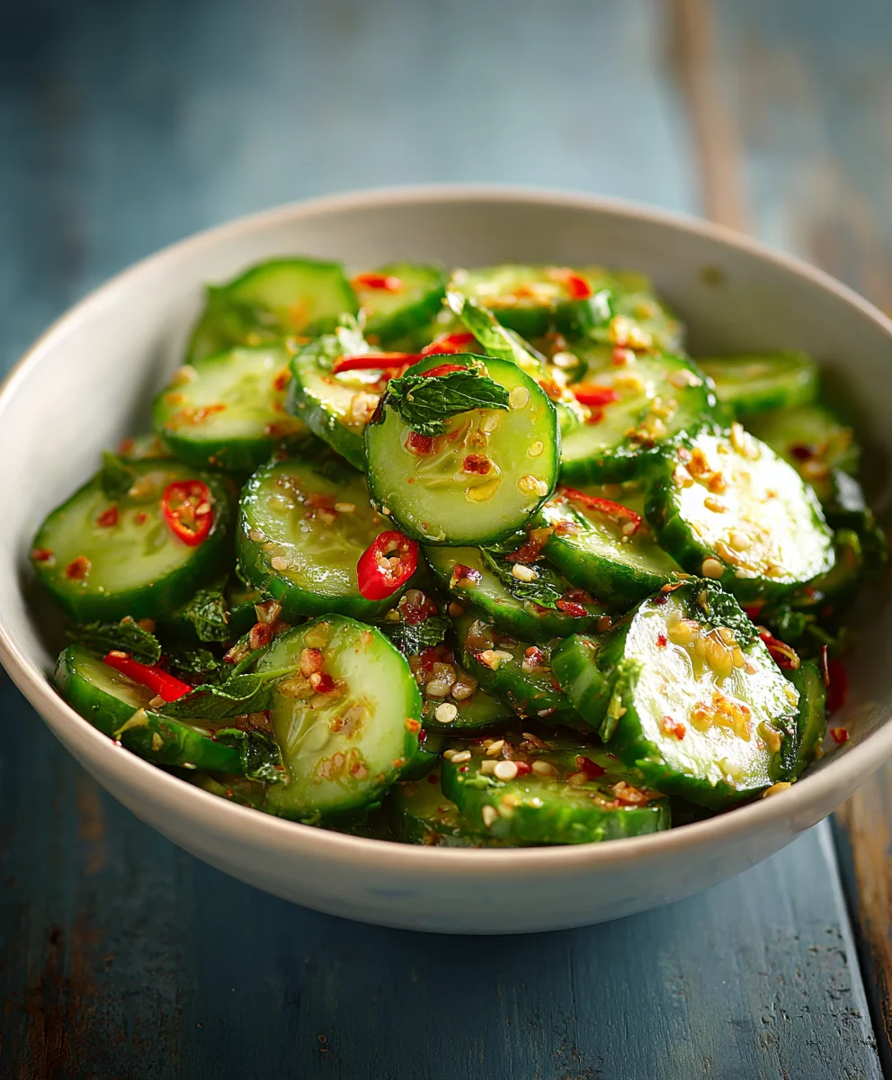 Easy Asian Cucumber Salad Recipe - Refreshing & Quick