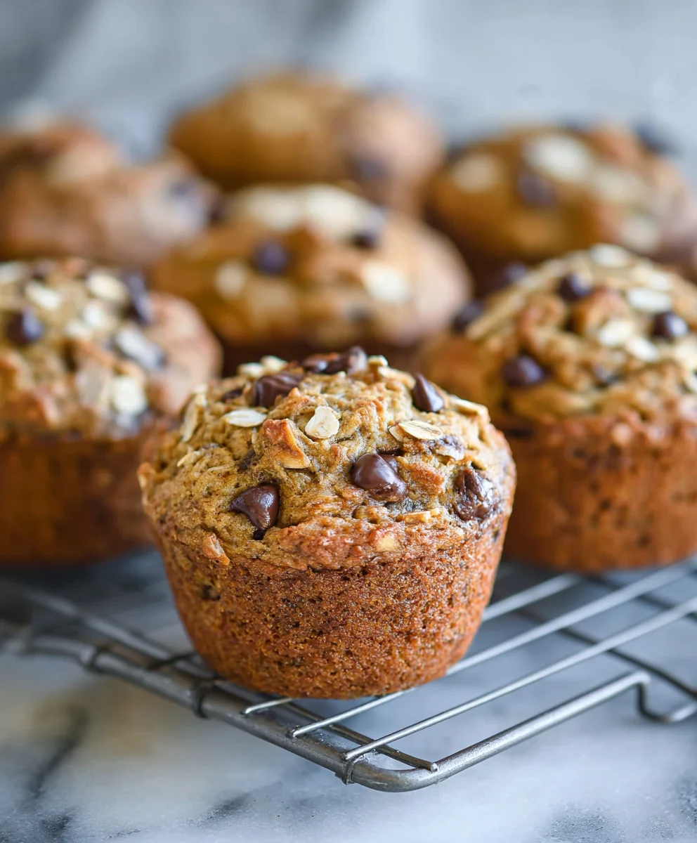 Healthy Banana Oatmeal Muffins-Easy Guilt-Free Treat