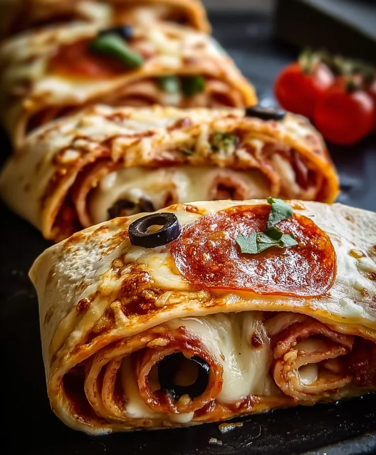 Easy Baked Beef Pizza Wraps Quick & Delicious Dinner
