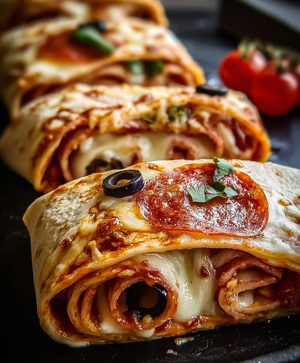 Easy Baked Beef Pizza Wraps Quick & Delicious Dinner