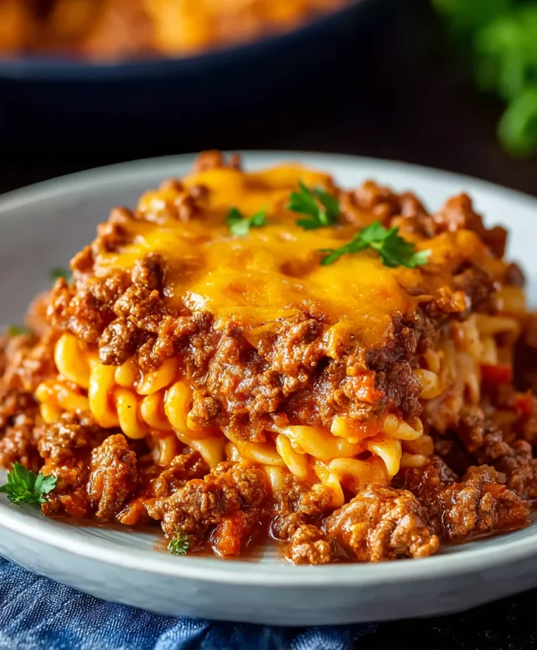 Quick Beef Sloppy Joe Casserole-Easy Family Dinner