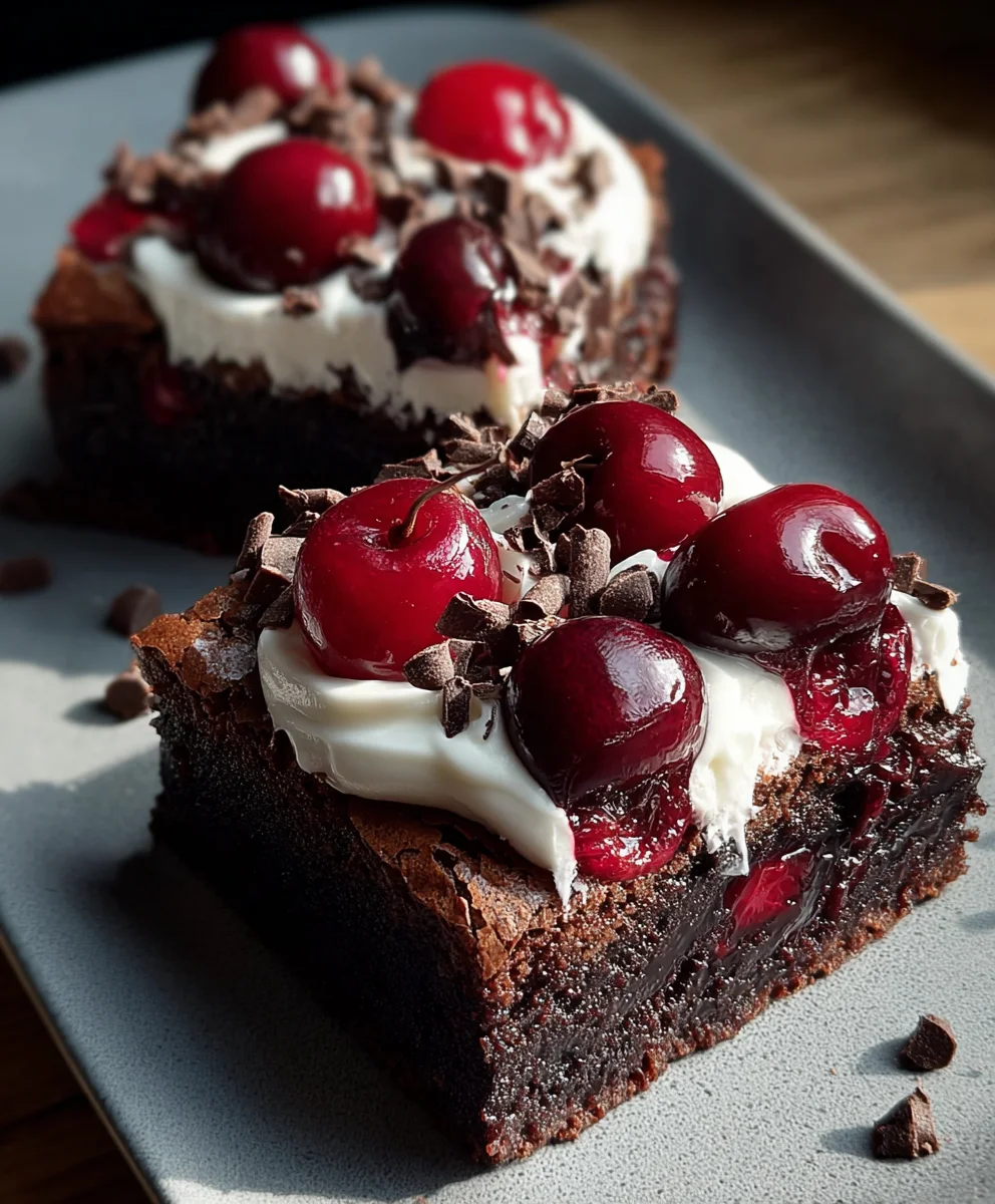 Small-Batch Black Forest Brownies - Rich Chocolate Cherry Treat