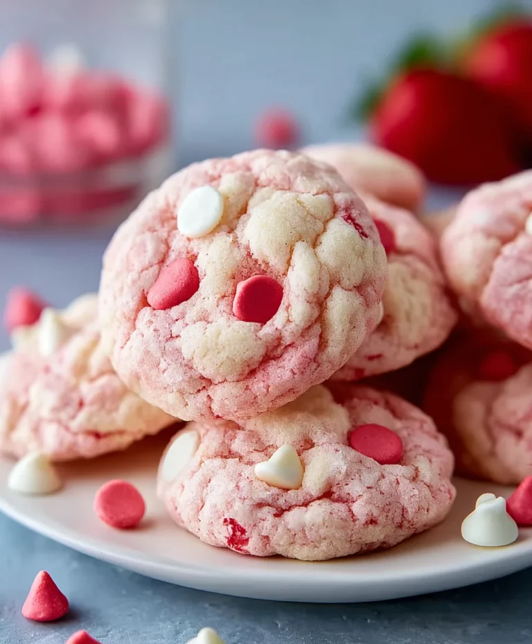 Easy Strawberry Cake Mix Cookies – Best Recipe