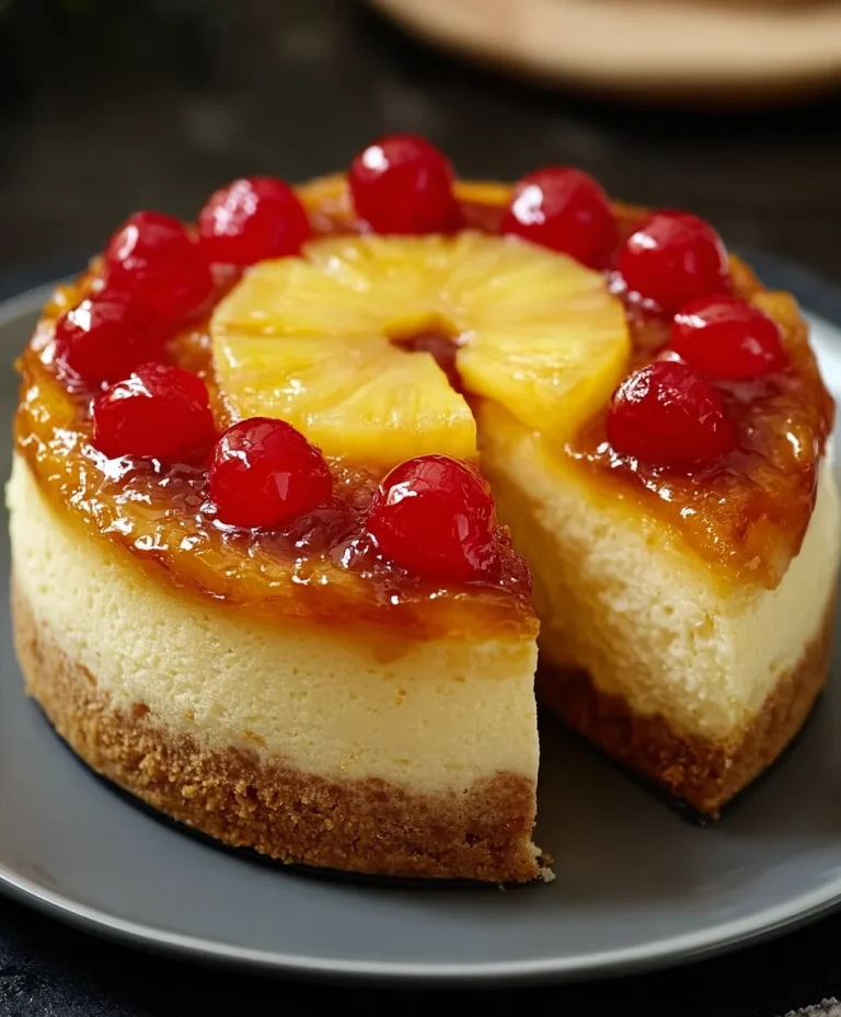 Pineapple Upside Down Cheesecake-Perfect Dessert