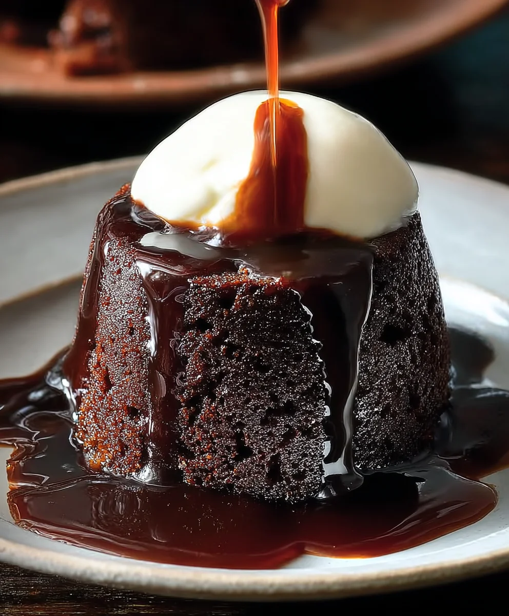 Decadent Chocolate Sticky Toffee Pudding for Two