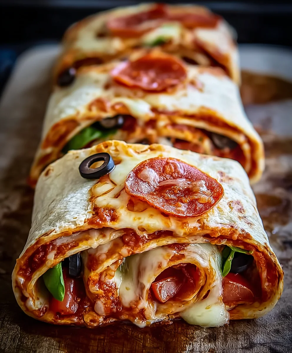 Easy Baked Beef Pizza Wraps Quick & Delicious Dinner